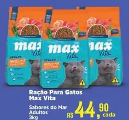 Supermercados Mateus Ração Para Gatos Max Vita oferta
