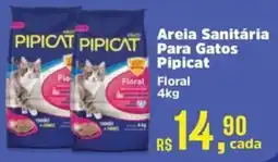 Supermercados Mateus Areia Sanitária para Gatos Classic Pipicat oferta