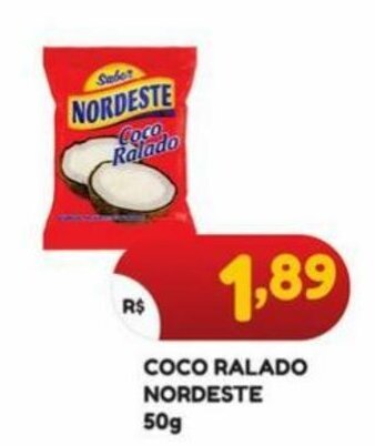 Coco Ralado Nordeste 50g