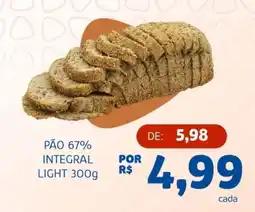Bergamais Supermercados Pão 67% integral light oferta