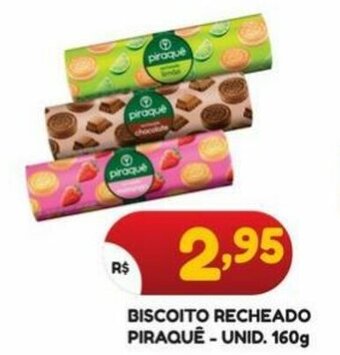 Bramil Supermercados Biscoito Recheado Piraque unid. 160g oferta