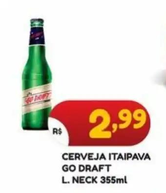 Bramil Supermercados Cerveja itaipava Go Draft L. Neck 355ml oferta