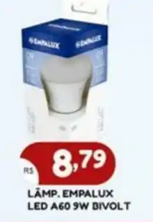 Lamp. empalux Led A60 9w Bivolt