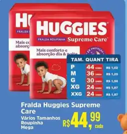 Supermercados Mateus Fralda Huggies Supreme Care oferta