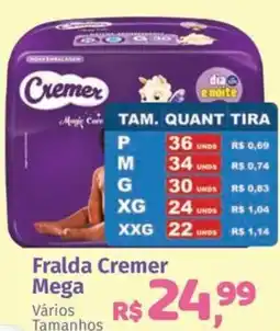 Supermercados Mateus Fralda Cremer Mega oferta
