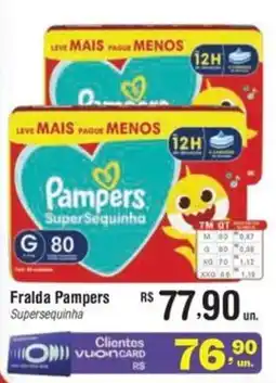 Fort Atacadista Fralda Pampers Supersequinha oferta