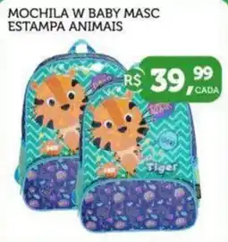CenterBox Mochila w baby masc estampa animais oferta