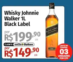 Supermercado Dalben Whisky Johnnie Walker Black Label oferta