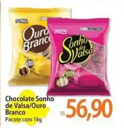Atacadão Chocolate Sonho de Valsa/Ouro Branco Pacote oferta