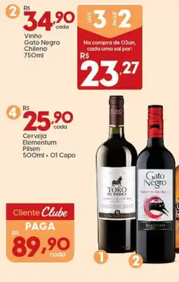 Supper Rissul Vinho Gato Negro Chileno oferta