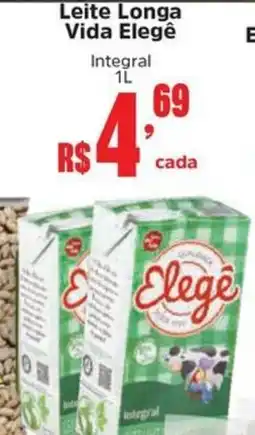 Supermercados Mateus Leite Longa Vida Elegê oferta
