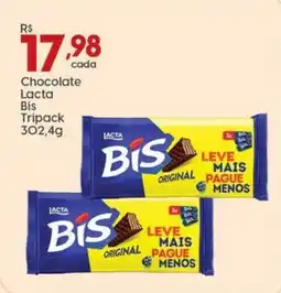Supper Rissul Chocolate Lacta Bis Tripack oferta