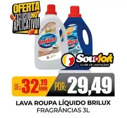 Fort Atacadista Lava roupa líquido brilux fragrâncias oferta