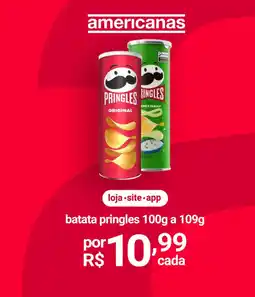 Lojas Americanas Batata Pringles oferta