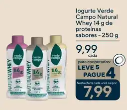 Coop logurte Verde Campo Natural Whey 14 g de proteínas oferta
