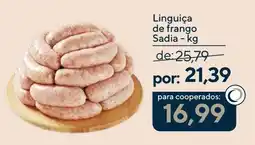 Coop Linguiça de frango Sadia oferta