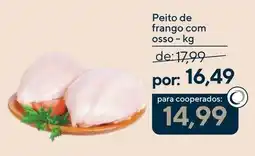 Coop Peito de frango com osso oferta