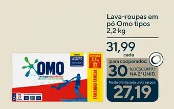 Coop Lava-roupas em pó Omo tipos oferta
