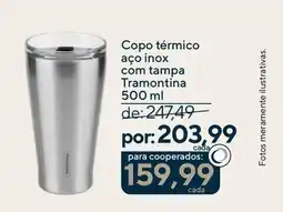 Coop Copo térmico aço inox com tampa Tramontina oferta