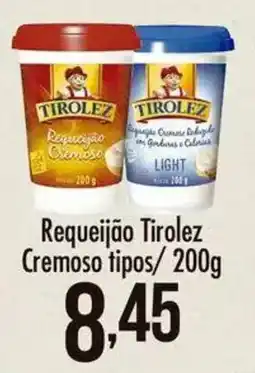 Confiança Supermercados Requeijão Tirolez Cremoso tipos oferta