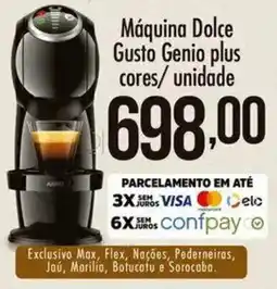 Confiança Supermercados Máquina Dolce Gusto plus cores oferta