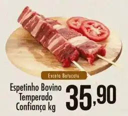 Confiança Supermercados Espetinho Bovino Temperado Confiança oferta