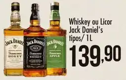 Confiança Supermercados Whiskey ou Licor Jack Daniel's tipos oferta