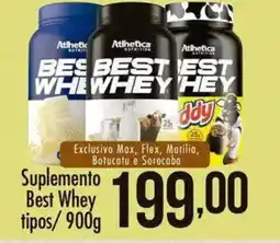 Confiança Supermercados Suplemento Best Whey tipos oferta