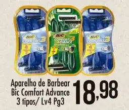 Confiança Supermercados Aparelho de Barbear Bic Comfort Advance 3 tipos oferta