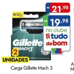 Supermercados Rondon Carga Gillette Mach 3 oferta