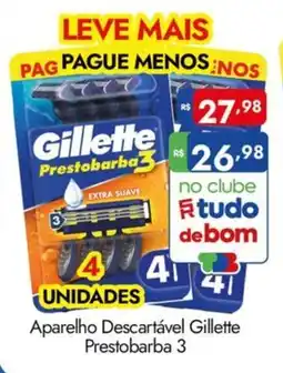 Supermercados Rondon Aparelho Descartável Gillette Prestobarba 3 oferta
