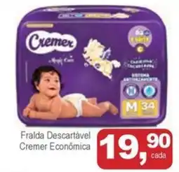 Mineirão Atacarejo Fralda Descartável Cremer Econômica oferta