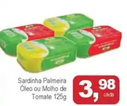 Mineirão Atacarejo Sardinha Palmeira Óleo ou Molho de Tomate oferta