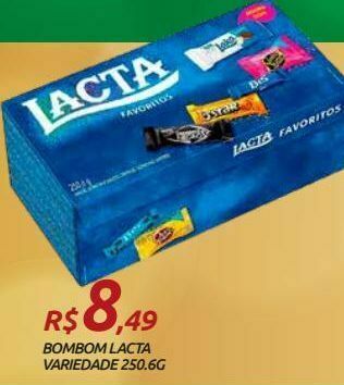 DB Supermercados Bombom lacta variedade 250.6g oferta