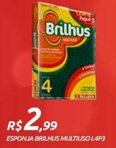 Esponja brilhus multiuso