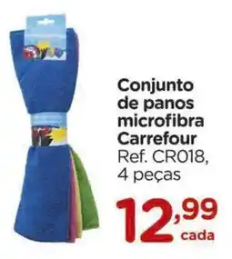 Carrefour Conjunto de panos microfibra Carrefour oferta