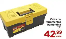 Carrefour Caixa de ferramentas Tramontina 13" oferta
