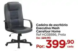 Carrefour Cadeira de escritório Executiva Mesh Carrefour Home oferta