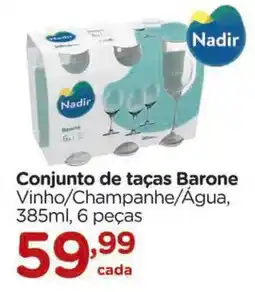 Carrefour Conjunto de taças Barone oferta
