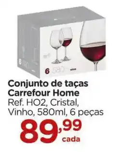 Carrefour Conjunto de taças Carrefour Home oferta