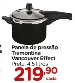 Carrefour Panela de pressão Tramontina Vancouver Effect Preta, oferta
