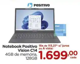 Carrefour Notebook Positivo Vision C14 oferta