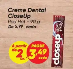 Dia Creme Dental CloseUp oferta