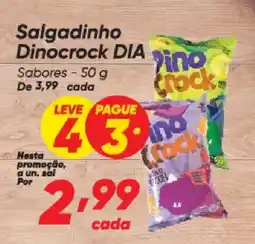 Dia Salgadinho Dinocrock DIA Sabores oferta