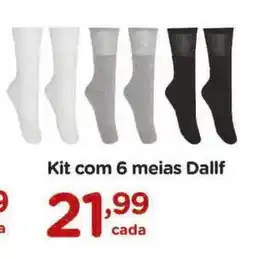 Carrefour Kit com 6 meias Dallf oferta