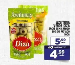 Preço & Cia Azeitona verde diza sache sem caro co ou fatiado oferta