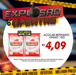 Royal Supermercados Açúcar refinado uniao oferta