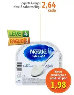 Iogurte Grego Nestlé sabores