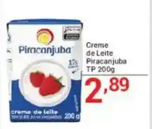 X Supermercados Creme de Leite Piracanjuba TP oferta