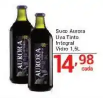 X Supermercados Suco Aurora Uva Tinto Integral Vidro oferta